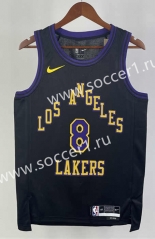 2024 City Edition Los Angeles Lakers Black #8 NBA Jersey-311