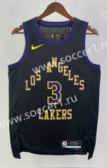 2024 City Edition Los Angeles Lakers Black #3 NBA Jersey-311