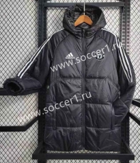 2023-2024 Manchester United Black Cotton Coats With Hat-GDP
