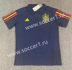2023-2024 Spain Royal Blue Thailand Polo Shirt-709