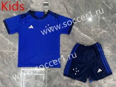 2023-2024 Cruzeiro EC Home Blue Kids/Youth Soccer Uniform-GB
