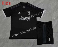 2023-2024 Juventus Black Kids/Youth Soccer Uniform