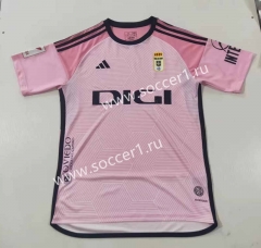 2023-2024 Real Oviedo Away Pink Thailand Soccer Jersey AAA-7T