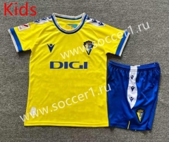 2023-2024 Cádiz CF Home Yellow Kid/Youth Soccer Uniform-7809