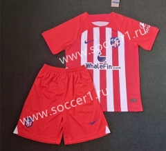 2023-2024 Atletico Madrid Home Red&White Soccer Uniform-3454