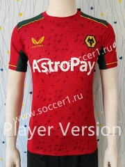 Player Version 2023-2024 Wolverhampton Wanderers Home Red Thailand Soccer Jersey AAA-807