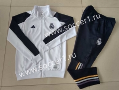 (S-3XL) 2023-2024 Real Madrid White Thailand Soccer Jacket Uniform-GDP
