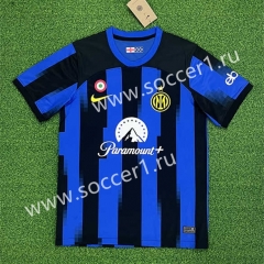( S-4XL ) 2023-2024 Inter Milan Home Blue&Black Thailand Soccer Jersey AAA-403