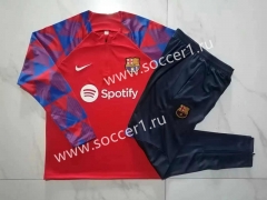 2023-2024 Barcelona Red Thailand Soccer Tracksuit -815