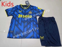 2023-2024 Newcastle United 2nd Away Dark Blue Kids/Youth Soccer Uniform-507