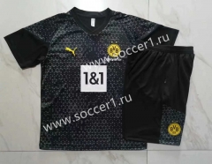 2023-2024 Borussia Dortmund Black Short-sleeved Thailand Soccer Tracksuit -815
