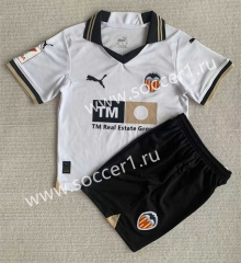 2023-2024 Valencia Home White Soccer Uniform-AY