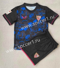 2023-2024 Sevilla 2nd Away Blue&Black Soccer Uniform-AY