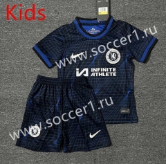 2023-2024 Chelsea Away Blue Kid/Youth Soccer Uniform-DD1