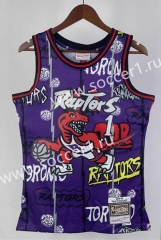 Retro Version 98-99 Toronto Raptors Mitchell&Ness Graffiti Purple #15 NBA Jersey-311
