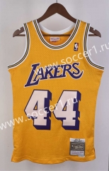 Retro Version 71-72 Los Angeles Lakers Mitchell&Ness Orange #44 NBA Jersey-311