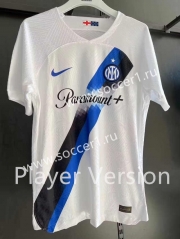 Player Version 2023-2024 Inter Milan Away White Thailand Soccer Jersey AAA-518