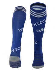 2023-2024 Leicester City Home Blue Soccer Socks