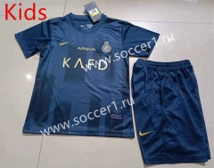 2023-2024 Al-Nassr FC Away Royal Blue Kids/Youth Soccer Unifrom-507