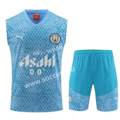 2023-2024 Manchester City Sky Blue Thailand Soccer Uniform-4627