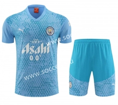 2023-2024 Manchester City Sky Blue Thailand Soccer Vest Uniform-4627