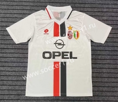 Retro Version 1995 AC Milan White Thailand Soccer Jersey AAA-2282