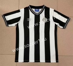 Retro Version 1983 Newcastle United Home Black&White Thailand Soccer Jersey AAA-2282