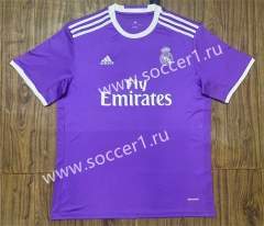 Retro Version 16-17 Real Madrid Away Purple Thailand Soccer Jersey AAA-SL