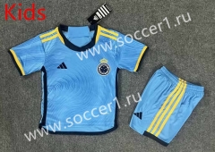 2023-2024 Cruzeiro EC 2nd Away Blue Kids/Youth Soccer Uniform-6748