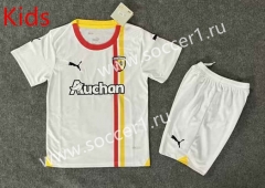 2023-2024 RC Lens 2nd Away White Kids/Youth Soccer Uniform-6748