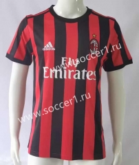 Retro Version 17-18 AC Milan Home Red&Black Thailand Soccer Jersey AAA-503