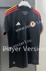 Player Version 2023-2024 Roma 2nd Away Black Thailand Soccer Jersey AAA-518