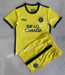 2023-2024 Maccabi Tel Aviv Home Yellow Soccer Uniform-AY