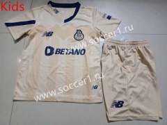 2023-2024 Porto Away Khaki Kids/Youth Soccer Uniform-507