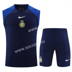 2023-2024 Al-Nassr FC Royal Blue Thailand Soccer Vest Uniform-418
