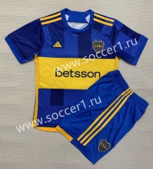 2023-2024 Boca Juniors Home Blue Soccer Uniform-AY