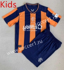 2023-2024 Rangers 2nd Away Blue&Orange Kids/Youth Soccer Uniform-AY
