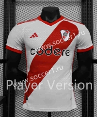 Player Version 2023-2024 Correct Version River Plate Home White Thailand Soccer Jersey AAA-888