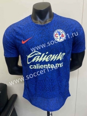 2023-2024 Club América Blue Thailand Training Soccer Jersey AAA-5698