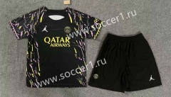2023-2024 Paris SG Black Soccer Uniform-8975