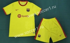 2023-2024 Barcelona Yellow Soccer Uniform-8975