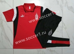 2023-2024 AC Milan Red Thailand Polo Uniform-815