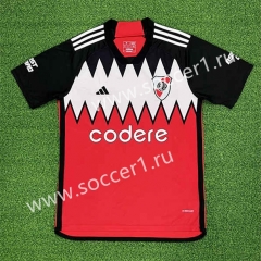 (S-4XL) 2023-2024 River Plate Away Red Thailand Soccer Jersey AAA-403