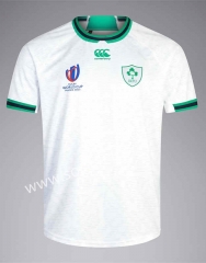 (S-5XL) 2023 Ireland Away White Rugby Shirt