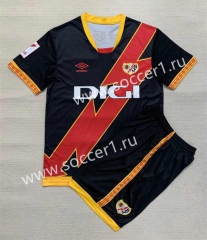 2023-2024 Rayo Vallecano Away Black&Red Soccer Uniform-AY