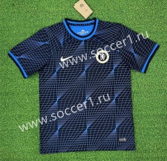 (S-4XL) 2023-2024 Chelsea Away Blue&Black Thailand Soccer Jersey AAA-403