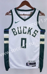 2023 Milwaukee Bucks Home White #0 NBA Jersey-311
