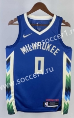 2023 Milwaukee Bucks City Edition Blue #0 NBA Jersey-311