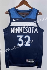 2023 Minnesota Timberwolves Away Royal Blue #32 NBA Jersey-311