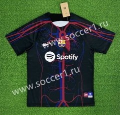 (S-4XL) 2023-2024 Barcelona Black Thailand Soccer Jersey AAA-403